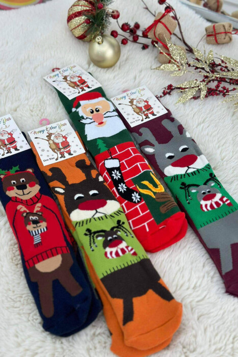 FOUR FESTIVE DESIGN SOCKS MULTIPLE/SHNGJ - 2