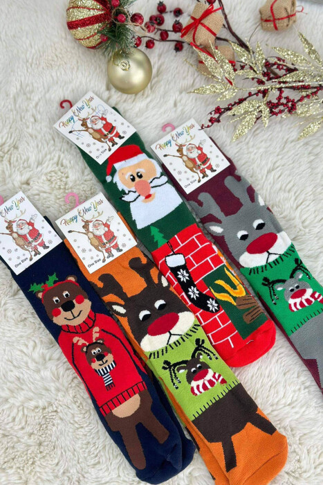 FOUR FESTIVE DESIGN SOCKS MULTIPLE/SHNGJ - 3