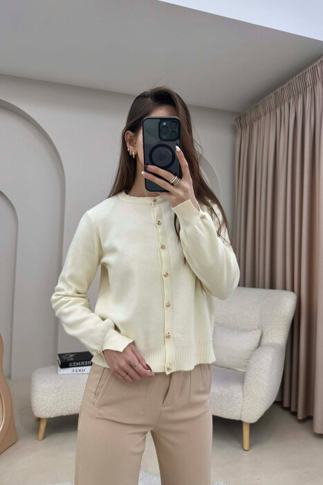 TRIKO ME KOPSA PER FEMRA NE NGJYRE KREM - KLAUDIO FASHION