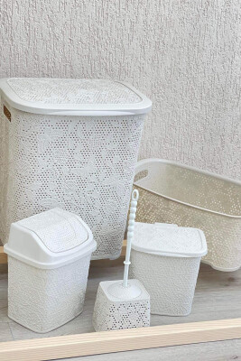 FIVE PIECES TOILET SET BEIGE/BEZHE - KLAUDIO FASHION