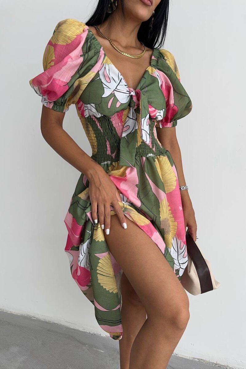 FLOWER DESIGN WOMEN DRESS MULTIPLE/SHNGJ - 2