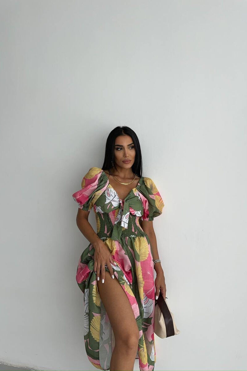 FLOWER DESIGN WOMEN DRESS MULTIPLE/SHNGJ - 4
