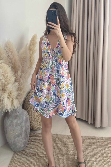 FLOWER WOMEN DRESS PINK/ROZE 