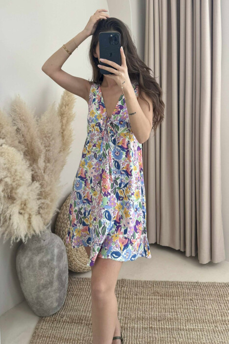 FLOWER WOMEN DRESS PINK/ROZE - 2