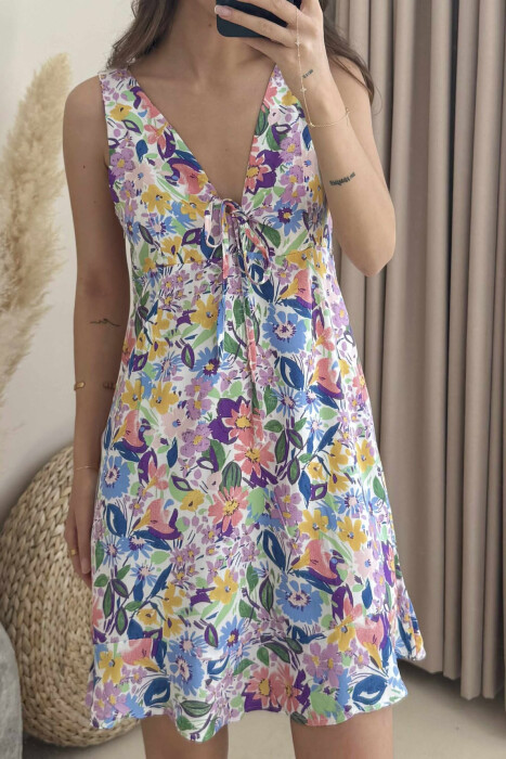 FLOWER WOMEN DRESS PINK/ROZE - 3