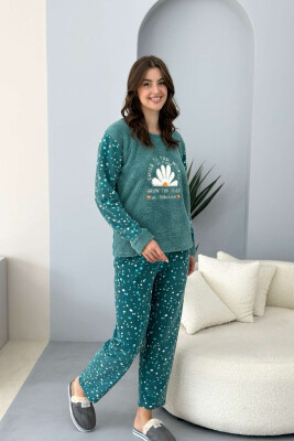 FLOWER WRITTINGS WOMAN PYJAMAS MINT/MENTE 