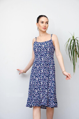 FLOWERS SHORT DRESS BLUE/BLU 