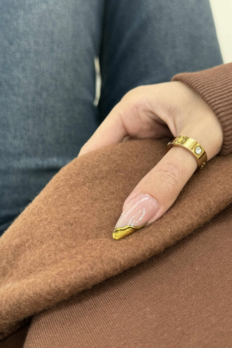 FLUFFY COTTON SIMPLE WOMAN SWEATSHIRT BROWN/KAFE - 3