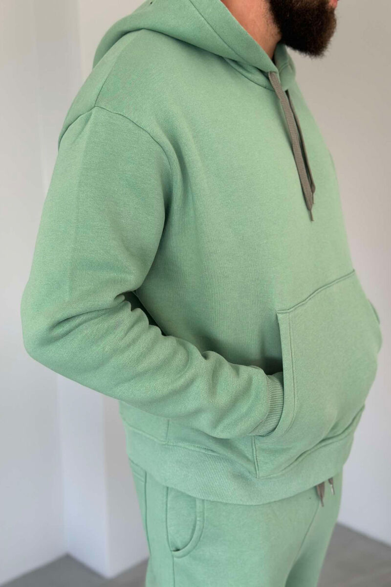 FLUFFY HODDIE + SWEATPANTS SIMPLE MAN SET MINT/MENTE - 6