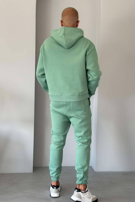FLUFFY HODDIE + SWEATPANTS SIMPLE MAN SET MINT/MENTE - 7