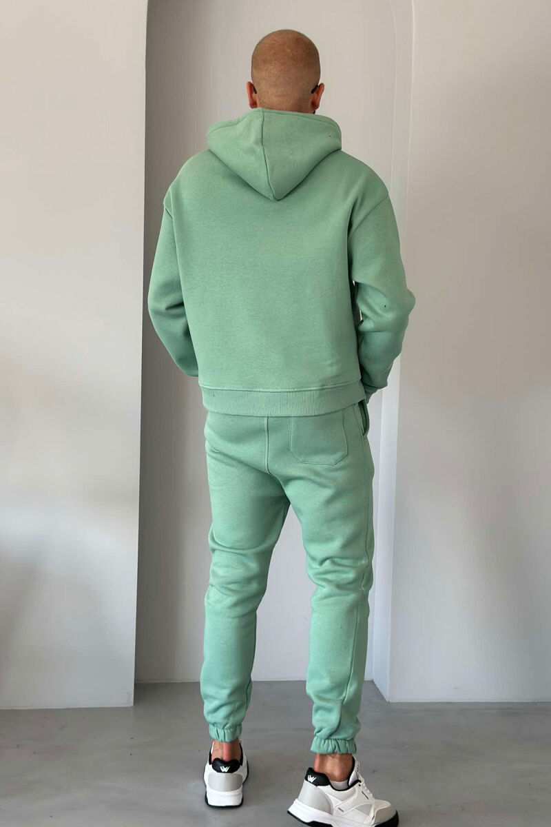 FLUFFY HODDIE + SWEATPANTS SIMPLE MAN SET MINT/MENTE - 7