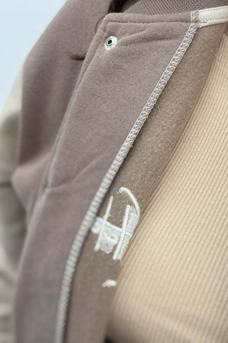 FLUFFY LA LOGO WOMEN JACKET BEIGE/BEZHE - 4