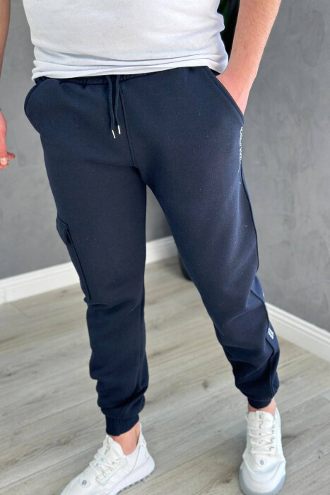 FLUFFY LITTLE WRITTINGS MEN SWEATPANTS BLUE/BLU - 2