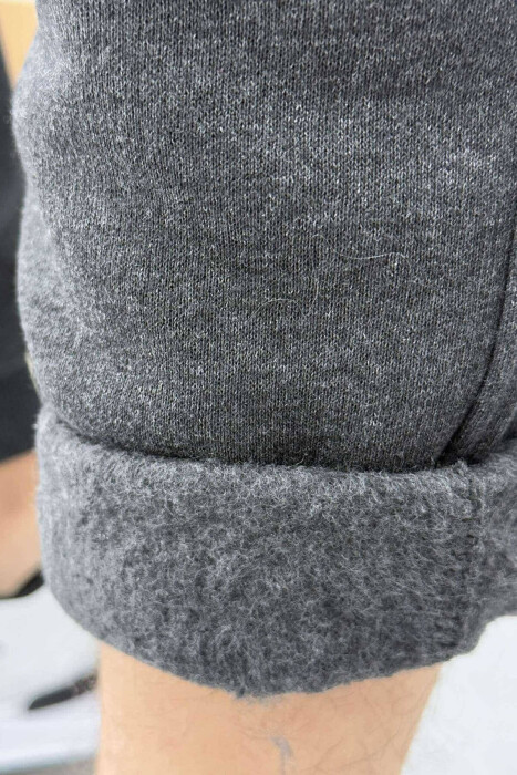 FLUFFY LITTLE WRITTINGS MEN SWEATPANTS DARK GREY/GEE - 5