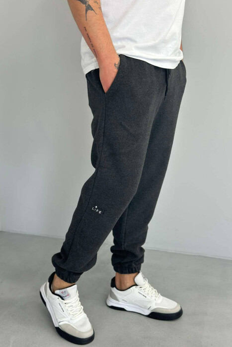 FLUFFY MEN SWEATPANTS DARK GREY/GEE - 1