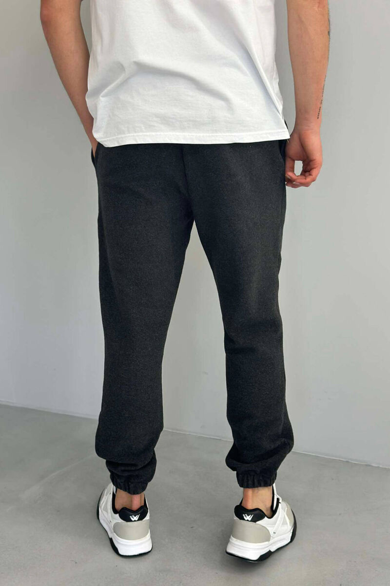 FLUFFY MEN SWEATPANTS DARK GREY/GEE - 2