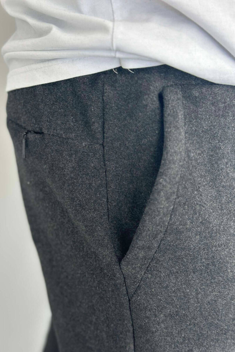 FLUFFY MEN SWEATPANTS DARK GREY/GEE - 5
