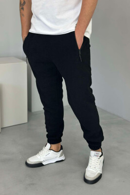 FLUFFY ONE COLOR MAN SWEATPANTS BLACK/ E ZEZE 