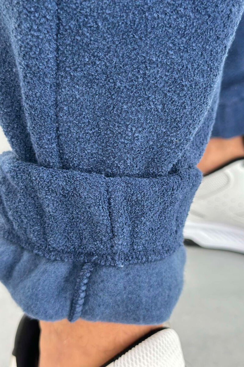 FLUFFY ONE COLOR MAN SWEATPANTS BLUE/BLU - 5