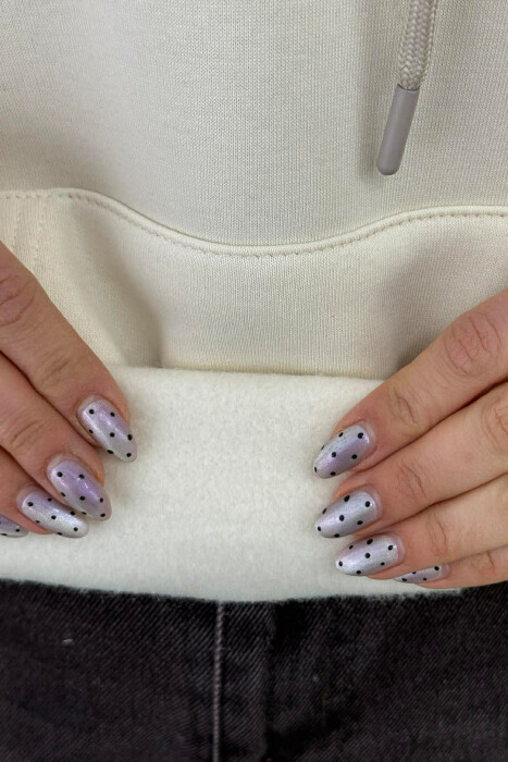 FLUFFY ONE COLOR SMALL FRONT WRITTING WOMEN HOODIE BEIGE/BEZHE - 5