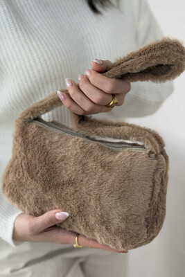 FLUFFY ONE COLOR WOMEN BAG BEIGE/BEZHE 