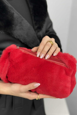 FLUFFY ONE COLOR WOMEN BAG RED/E KUQE 