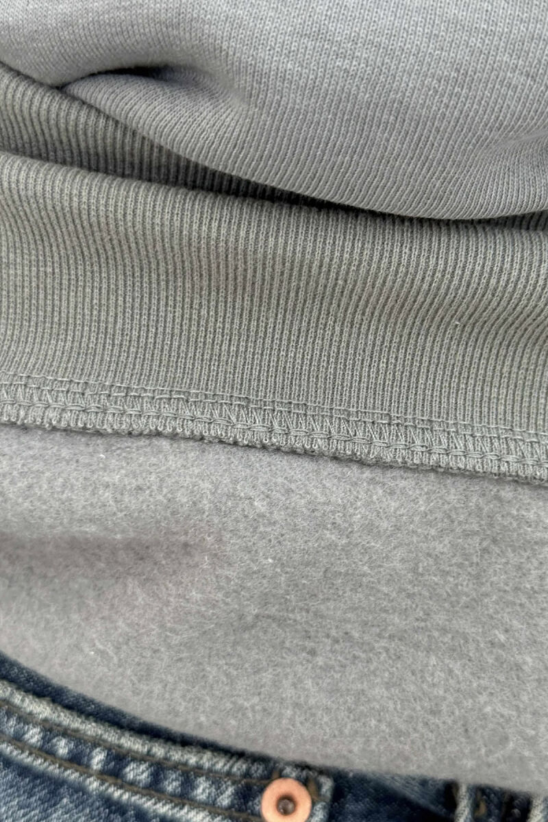 FLUFFY ROUND NECK MEN SWEATSHIRT GREY/GRI - 4