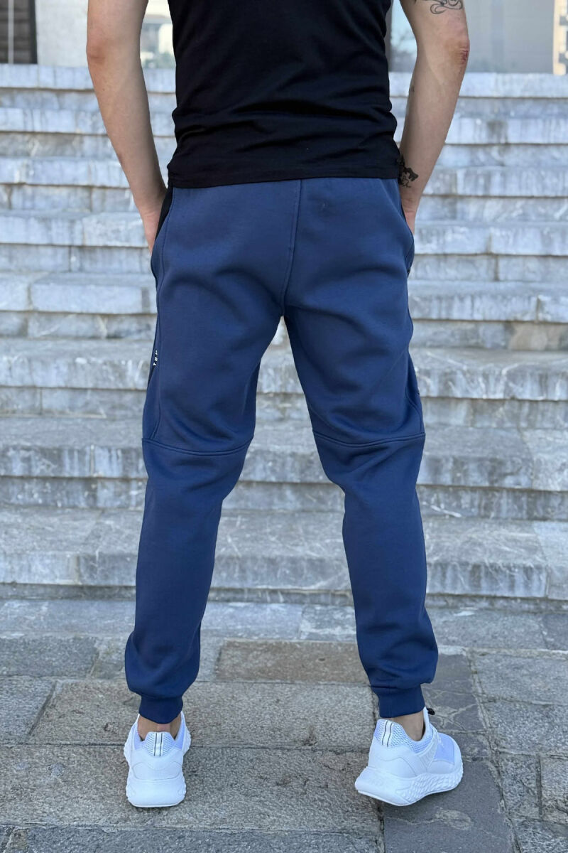 FLUFFY SIDE WRITTINGS MEN JOGGERS BLUE/BLU - 4