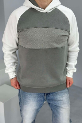 FLUFFY SIMPLE MEN HOODIE GREY/GRI 