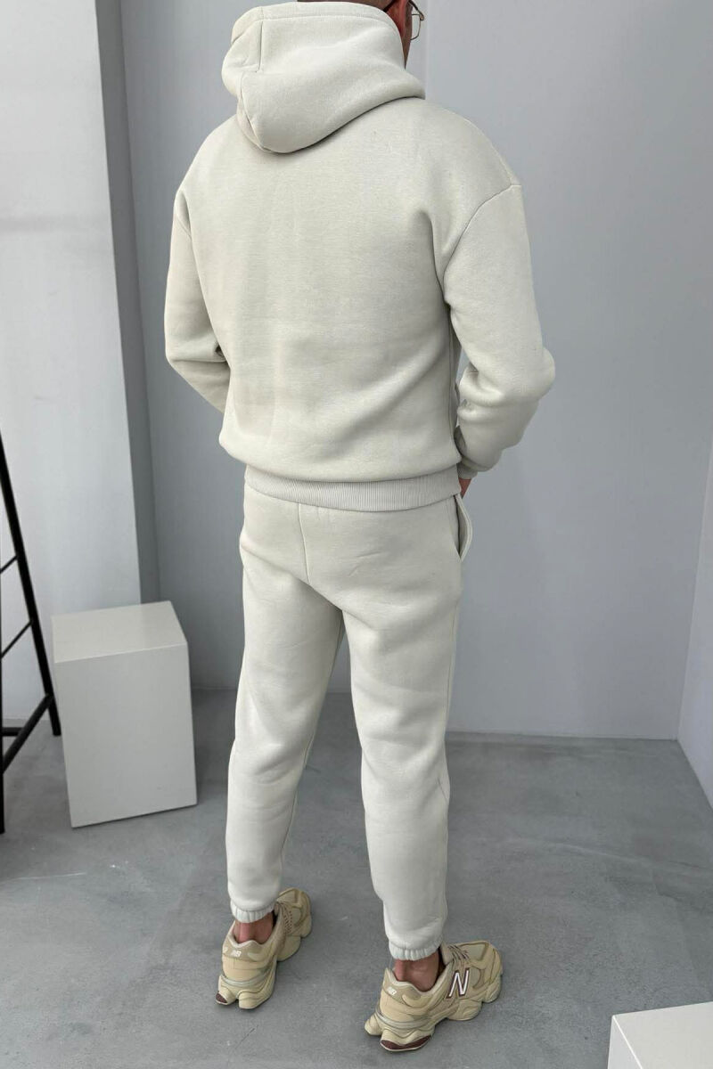 FLUFFY SIMPLE ONE COLOR HOODIE+JOGGER MEN SET BRIGHT GREY/GRI E SHNDRITSHME - 4