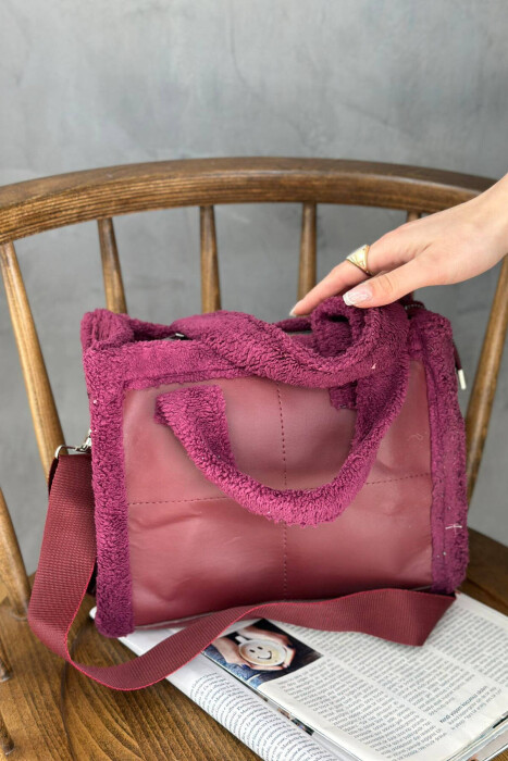 FLUFFY SMALL WOMAN BAG PURPLE/LEJLA - 2