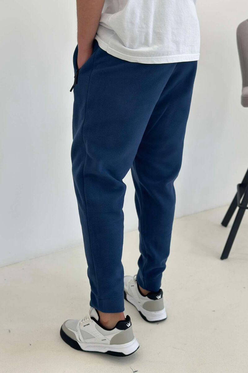 FLUFFY WARM MEN SWEATPANTS BLUE/BLU - 2