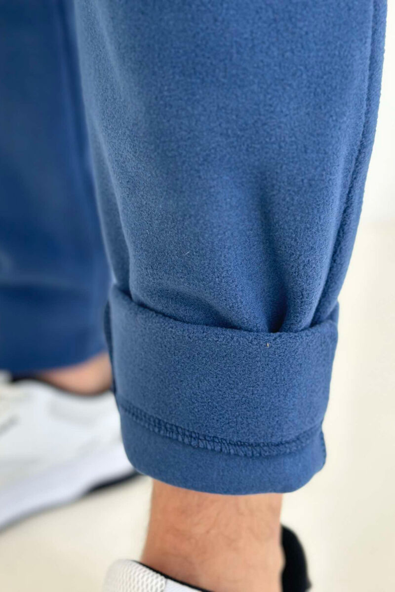 FLUFFY WARM MEN SWEATPANTS BLUE/BLU - 3