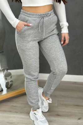 FLUFFY WRITTING WOMAN SWEATPANTS GREY/GRI 