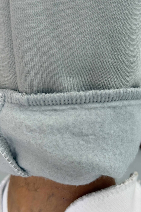 FLUFFY ZIPPER POCKETS MEN JOGGERS LIGHT GREY/GZ - 6