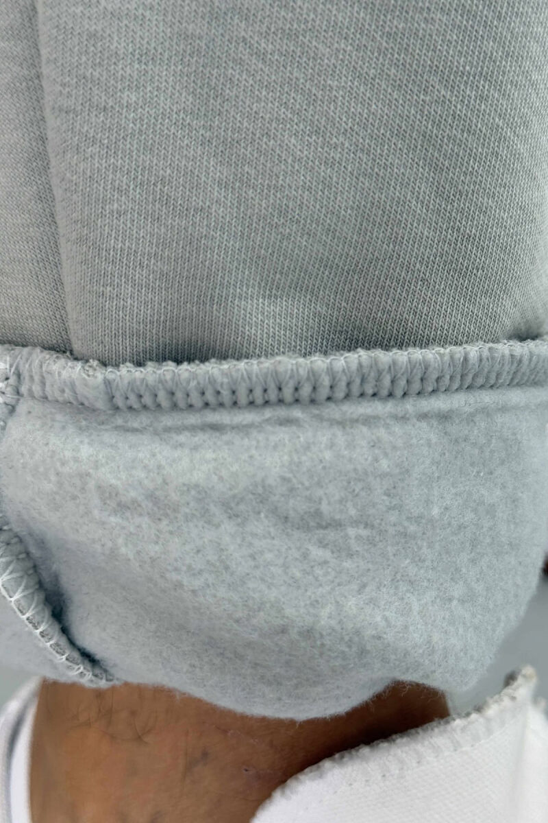 FLUFFY ZIPPER POCKETS MEN JOGGERS LIGHT GREY/GZ - 6