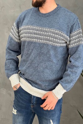 FOUR LINES MAN SWEATER BLUE/BLU 