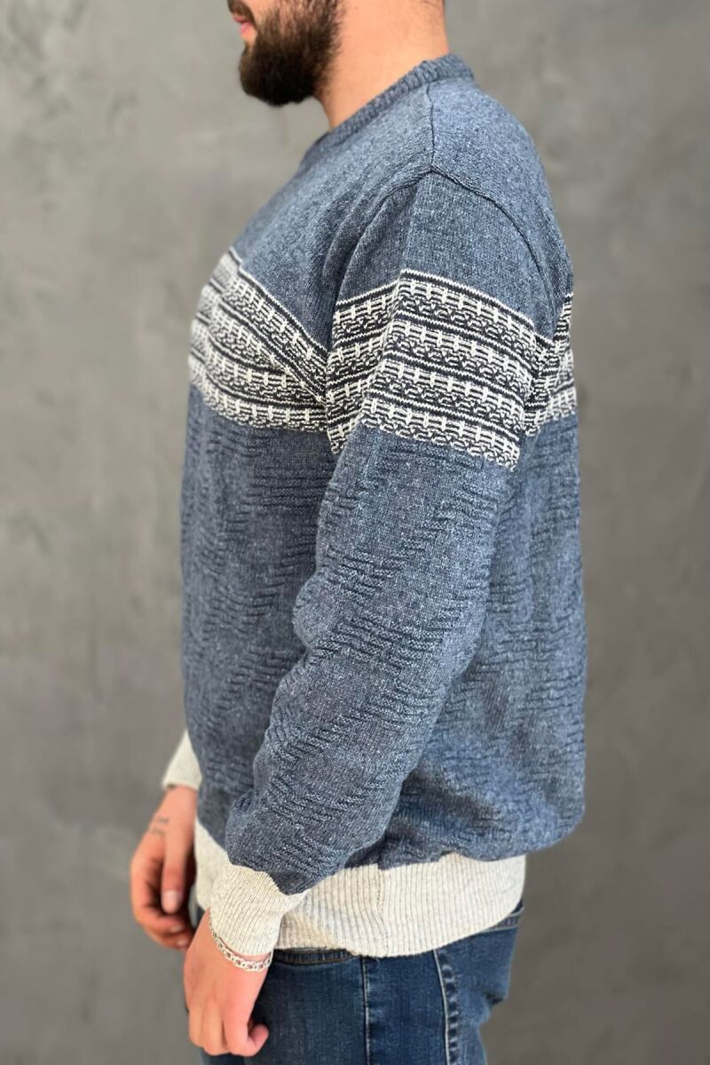 FOUR LINES MAN SWEATER BLUE/BLU - 2