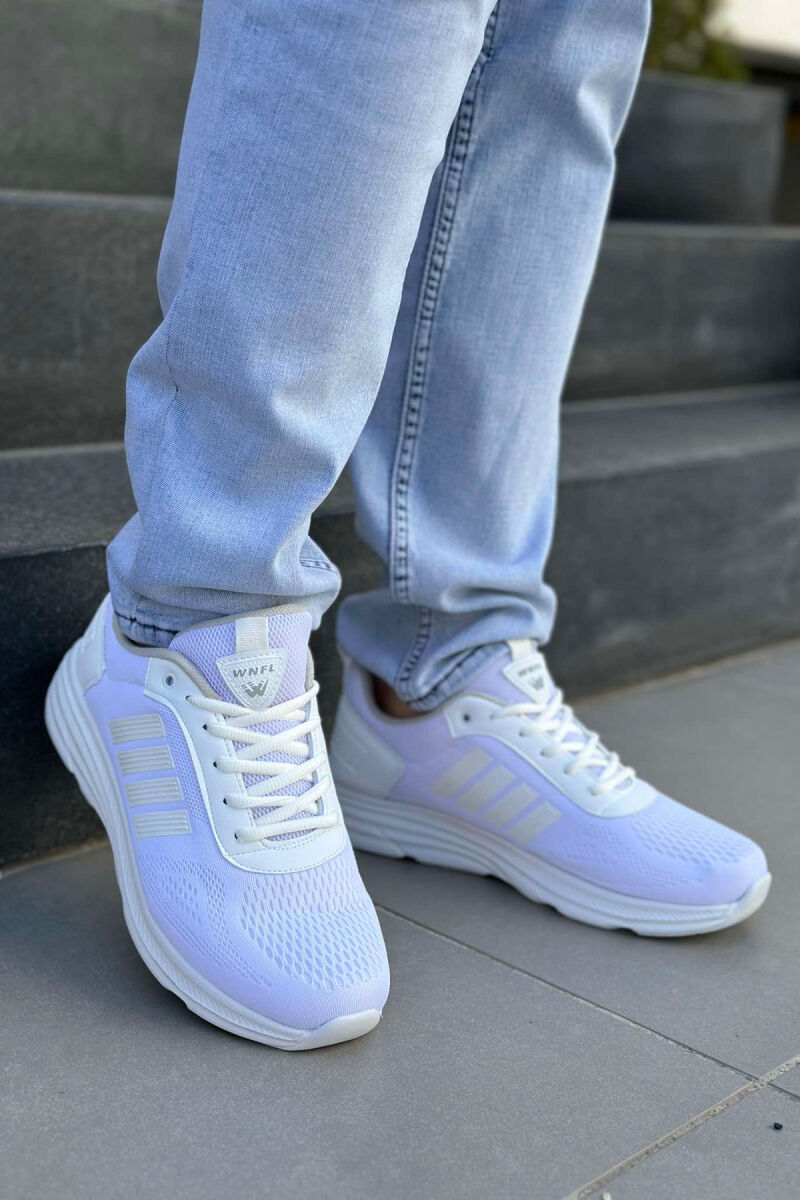 FOUR STRIPE DESIGN PLATFORM MEN SNEAKERS WHITE-E BARDHE - 1