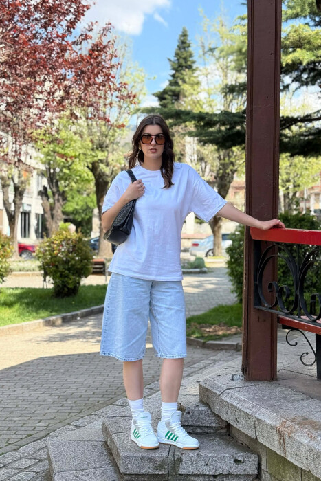 FOUR STRIPES HIGH TOP WOMEN SNEAKERS WHITE/GREEN-BAJE - 6