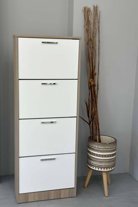 FOUR TIER SHOE SHELF BEIGE/BEZHE - KLAUDIO FASHION