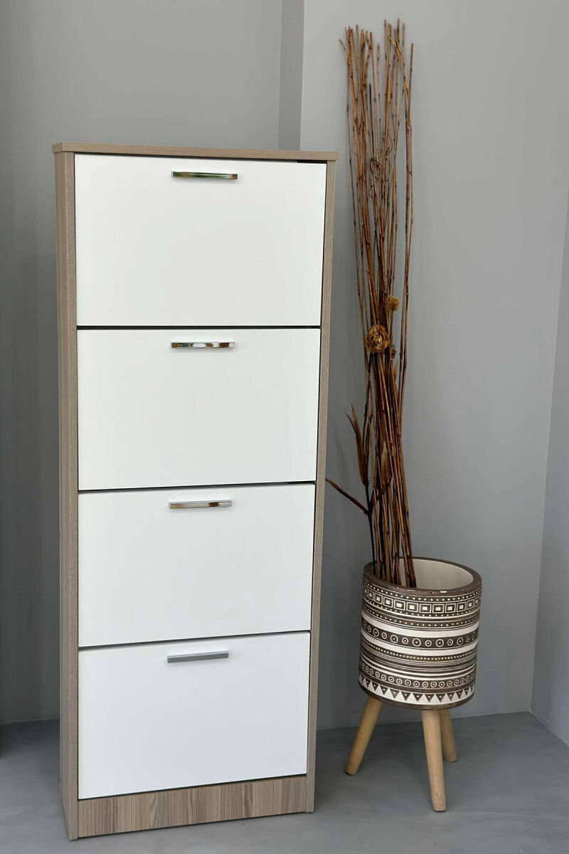 FOUR TIER SHOE SHELF BEIGE/BEZHE - 1