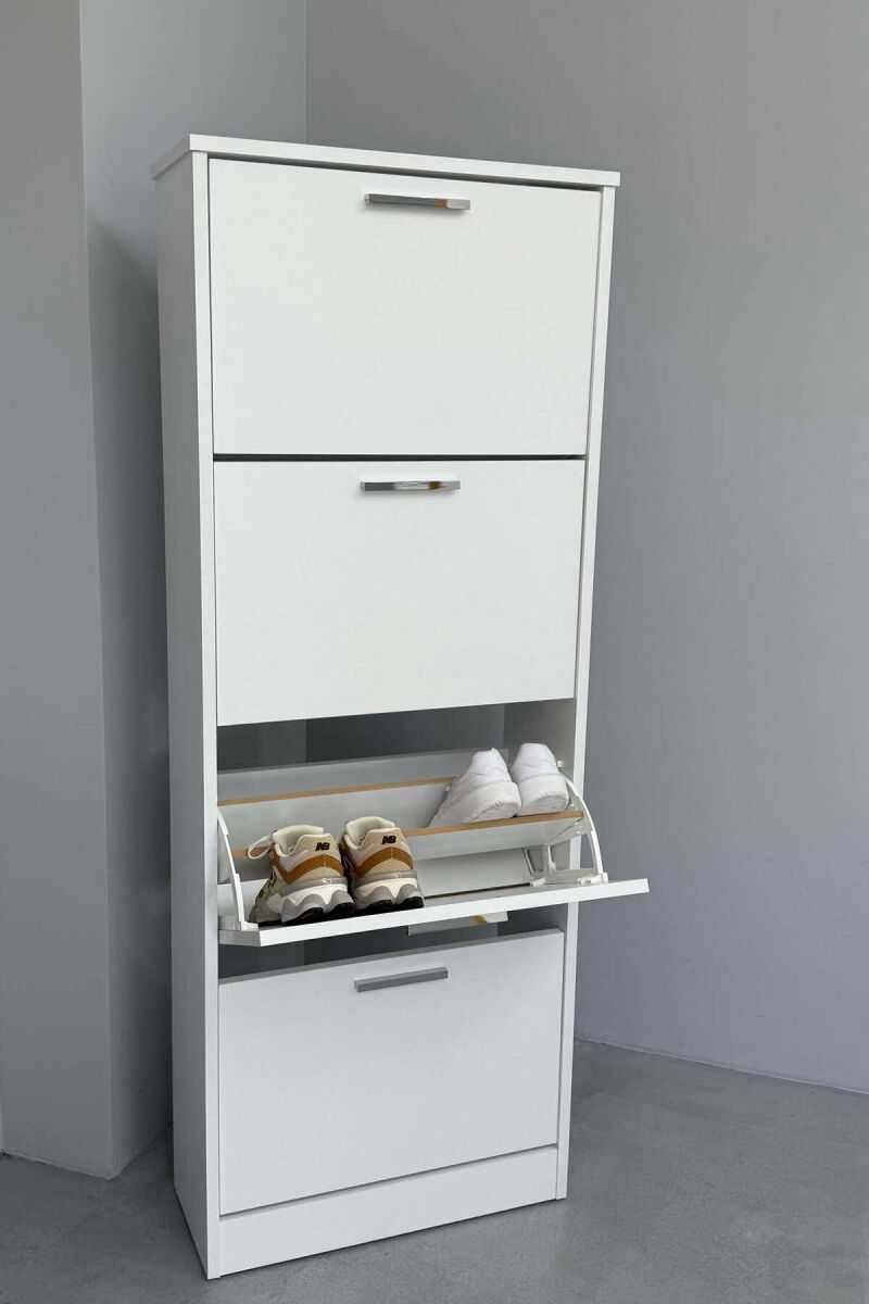 FOUR TIER SHOE SHELF WHITE-E BARDHE - 2