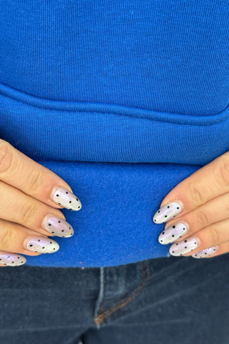 FRONT & BACK DESIGN FLUFFY WOMEN HOODIE BLUE/BLU - 4