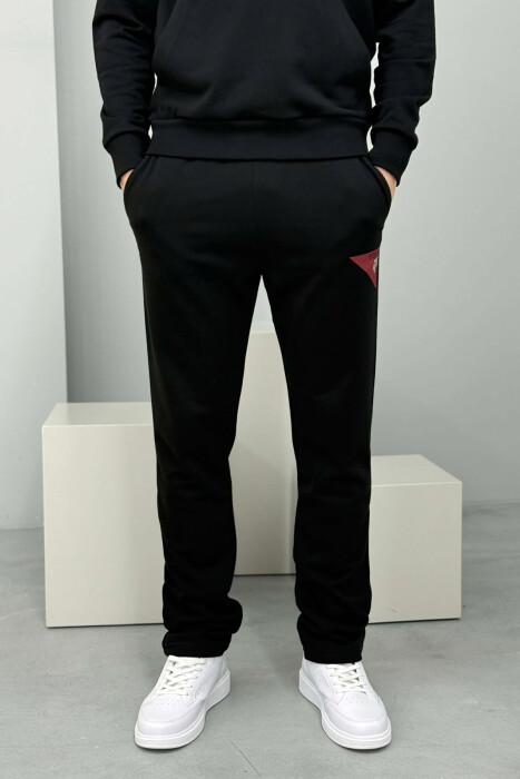 FRONT IMAGE HOODIE+SWEATPANTS MEN SET BLACK/ E ZEZE - 4