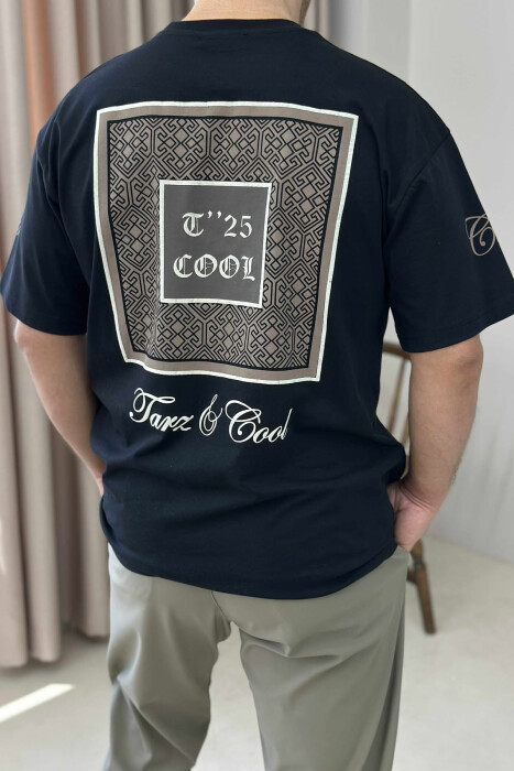 FRONT IMAGE SIMPLE MEN T-SHIRT BLACK/ E ZEZE - 4