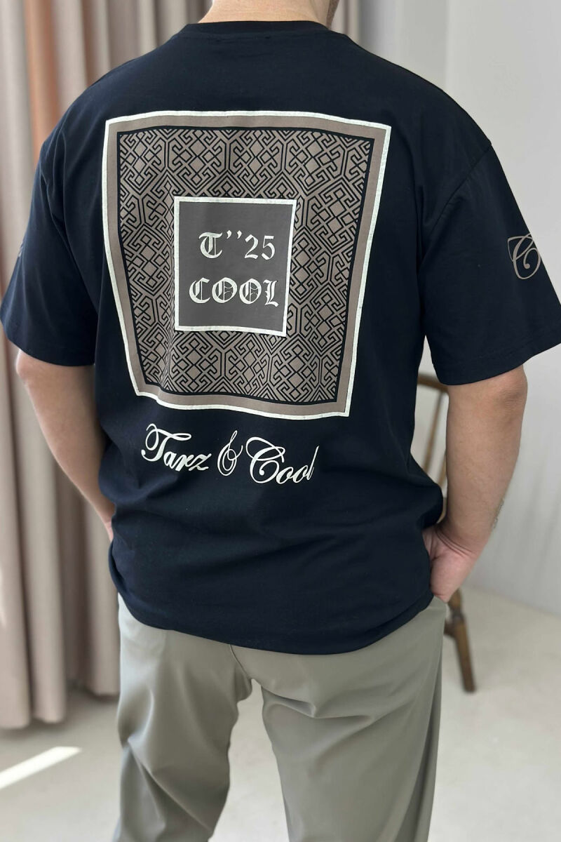 FRONT IMAGE SIMPLE MEN T-SHIRT BLACK/ E ZEZE - 4