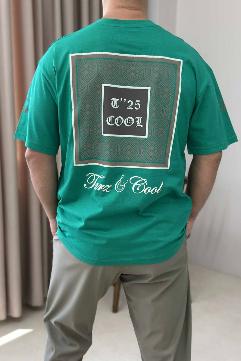 FRONT IMAGE SIMPLE MEN T-SHIRT GREEN/JESHILE - 4