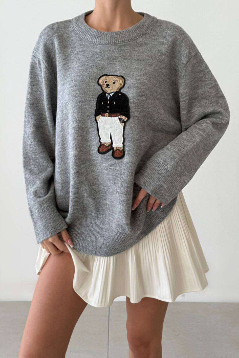 FRONT IMAGE WOMEN SWEATER GREY/GRI - 2