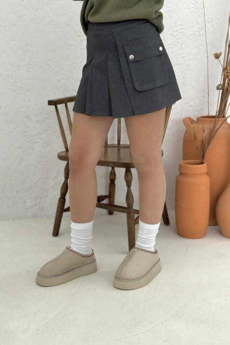 FUND ME PALA ME DETAJIN E XHEPIT PËR FEMRA NË NGJYRËN GRI E ERRËT - KLAUDIO FASHION